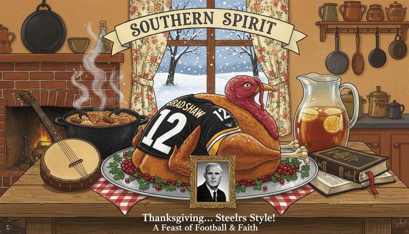 steelers turkey jersey southern platter folk art e497b13b